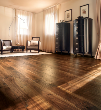 WOOD PLANKS FLOOR ANTIQUE CA' SETTE - Walnut flooring by FOGLIE D'ORO - view 3